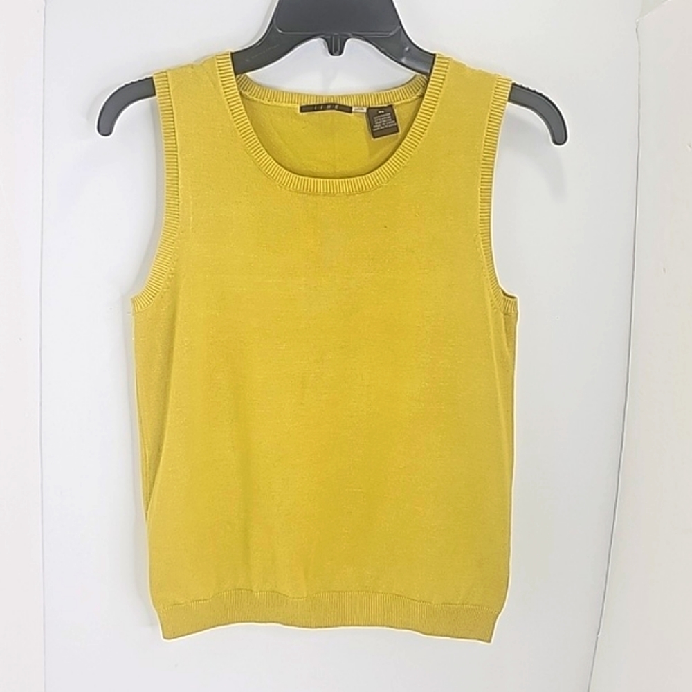 LINK Women Tank top, Size PS (4-6),   Color Yellow Green